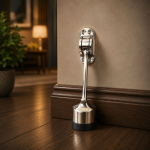 Door Stopper Brass - Bullet 6" SS Finish