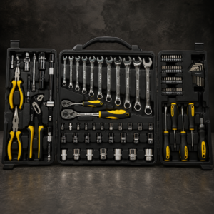 Stanley STMT81243 - 110pc Multi Tool Kit - Screwdrivers, Spanners, Wrenches, Sockets, Ratchets, Allen Keys, Driver Bits