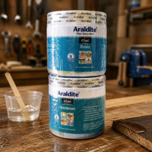 Araldite Klear 450g (5-Minute Setting) 225g Resin + 225g Hardner Fast Setting Clear Epoxy Adhesive