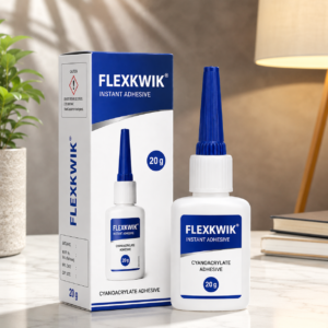 FLEXKWIK Instant Adhesive – Fast-Acting Cyanoacrylate Glue for Quick & Strong Bonding